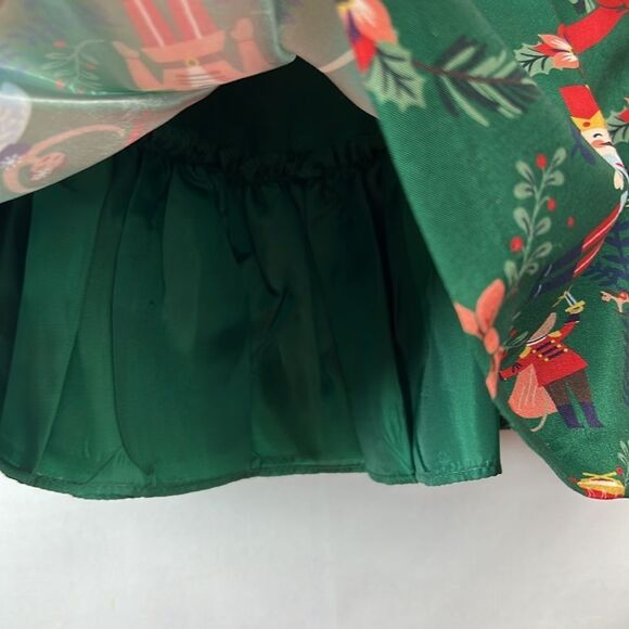 Iris and Ivy Nordstrom Green and Red Nutcracker dress with bloomers NWT 12 Month - Picture 8 of 15